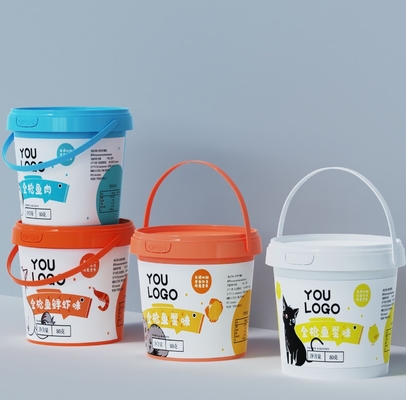 Doorzichtige emmer 300 ml-5L voor pindakaas Shea boter Sauzen Verpakking Goed afdichten -20C-120C