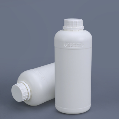 1L witte HDPE-plastic gefluoreerde fles voor bestrijdingsmiddelenverpakking op maat