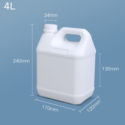 1 gallon gefloreerde Hdpe flessen vierkant Jerry Can Screen Printing