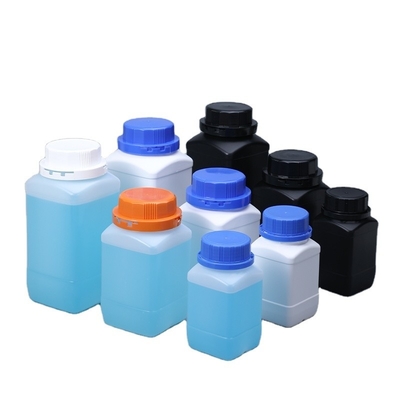 250 ml 500 ml 1000 ml leeg reageermiddel met brede mond Plastic vierkant fles met inwendige dop