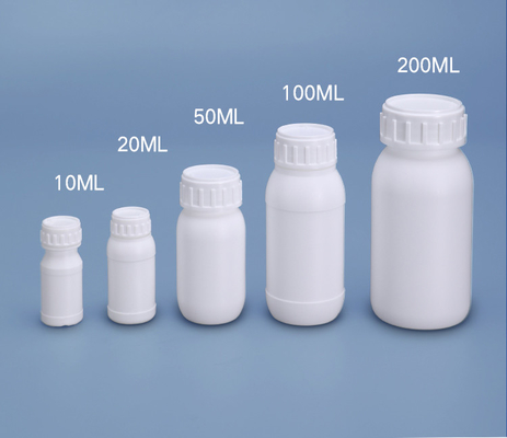 20 ml ronde fles HDPE basismateriaal witte lege fles voor aasverpakking