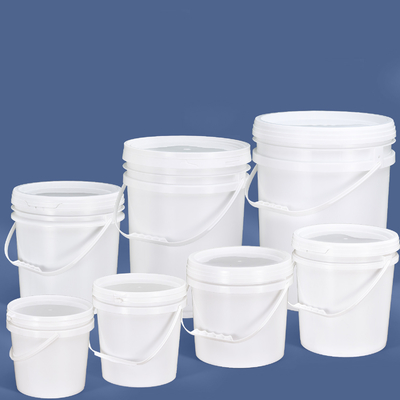Persoonlijke ronde transparante plastic emmer voor ijs snoep yoghurt en chocolade saus