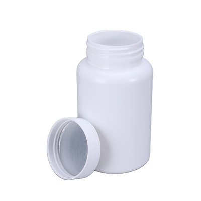Zilkscherm gedrukt 200 ml witte lege fles voor vitamine tabletten HDPE materiaal