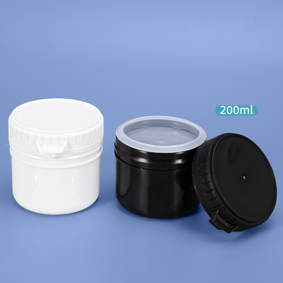 Kettingmateriaal HDPE 200 ml Plastic Food Grade opslagdozen Op maat gedrukt