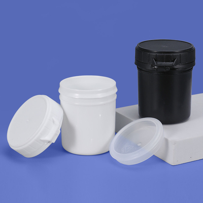 300 ml breed mondend PP poppot met deksel plastic poederopslagcontainer voor drank