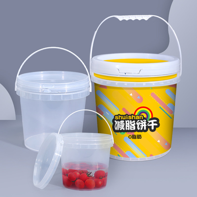 ISO9001SGS gecertificeerde 1L heldere plastic emmer voor yoghurtverpakking