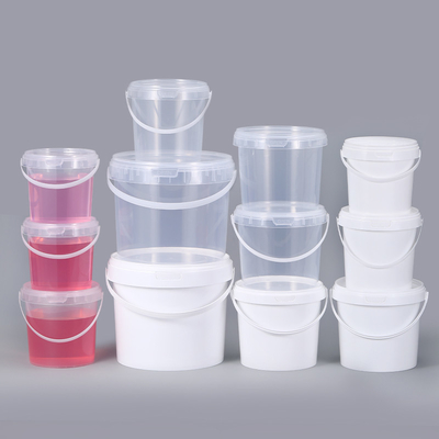 Water 900ml 1L 2L ISO9001SGS Duidelijke plastic emmer met deksel voor noten Yoghurt Candy Jam