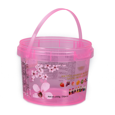 IML Plastic Popcorn Biscuit Chips Bucket met aangepaste capaciteit en aangepast logo