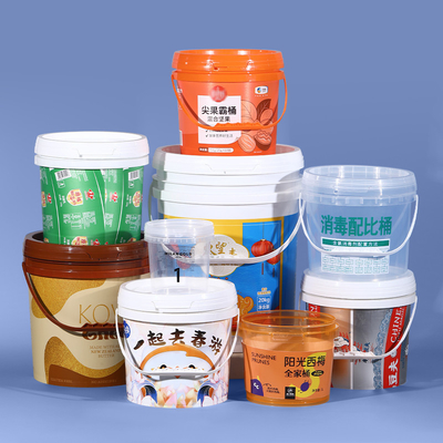 Custom Logo Zwarte plastic vat met deksel voor zuur en alkalis resistente organische oplosmiddelen