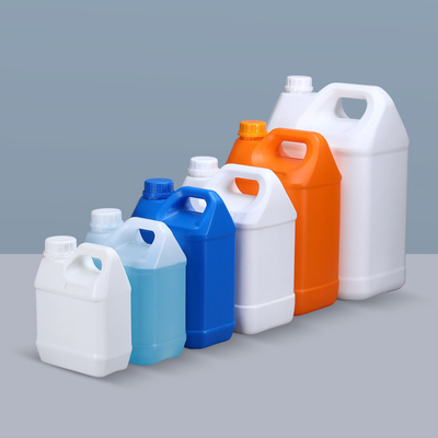 Persoonlijke logo HDPE vierkant plastic Jerry kan trommel voor chemische verschillende grootte container