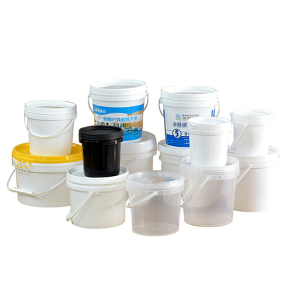 Gepersonaliseerd logo Ronde 1L tot 50L Grote gerecyclede plastic PP emmer voor wateropslag
