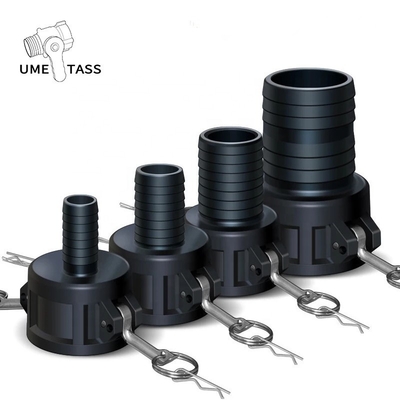 1 inch 1,5 2 inch plastic slang koppeling Custom 1000L IBC tank klep adapter voor tuin slang