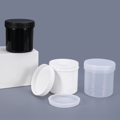 Voedselvrije plastic opslagpotten Creme-container met afsluitend deksel 500 ml