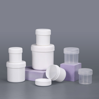 Leeg cosmetisch 4 oz Plastic potten Container Wit helder voor crème opslag