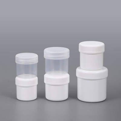 Duidelijke witte boter opslag Kleine plastic potten voor voedselpoeder 30 ml-1000 ml