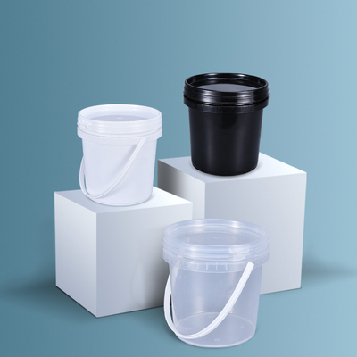 milieuvriendelijke voedselkwaliteit 1L helder plastic emmer met dekselondersteuning OEM/ODM