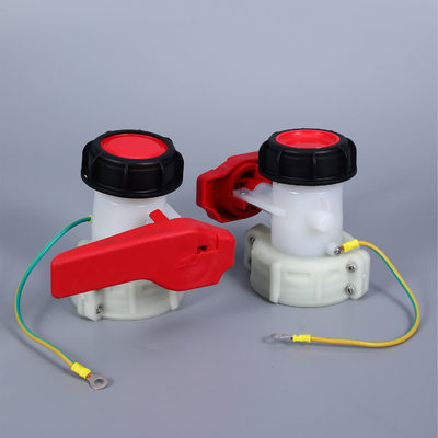 Structuur Vlinder Vlinder Media Water DN50 75MM Plastic HDPE Valve voor IBC water tank