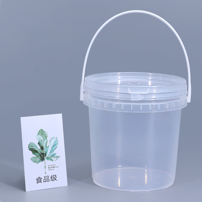 Plastic 1L emmers emmer voor verf BPA-vrij en transparant ijsverpakking