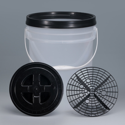 Zwarte 5 gallon auto was emmer met gescheiden invoeg Gamma deksel