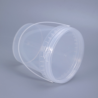 Waterronde transparante PP-plastic emmer emmers Verpakking met deksels