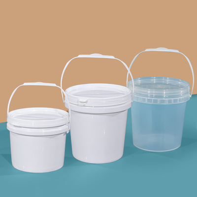 Kleine 3L ronde voedingsmiddelencontainer Onbreekbare PP-plastic emmer met handvat deksel