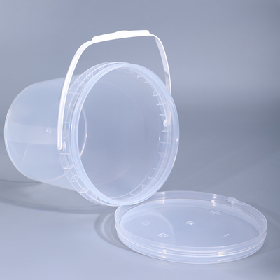 Milieuvriendelijke plastic emmer met handvat voor 1 liter waspoeder en wasmiddel