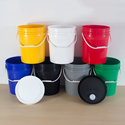 20L plastic emmer met spootkap voor opslag van industriële grondstoffen chemische poeders