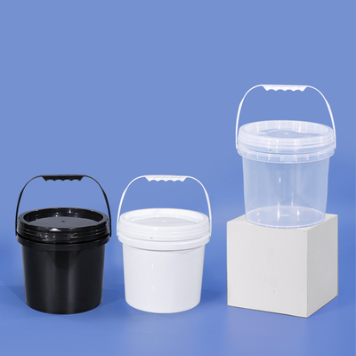 2L PP ronde plastic opslag emmer met deksels voor honing ijs met aangepast logo