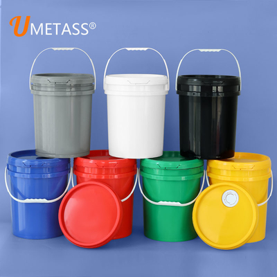 Pastic Handle 5 Gallon Baseball Filter Water Bier Sanitizer Bucket met Gamma Seal Deksel