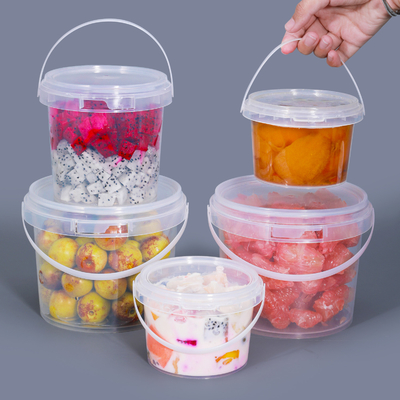 Goedkope herbruikbare vierkante en cirkelvormige plastic emmer met handvat van UMETASS