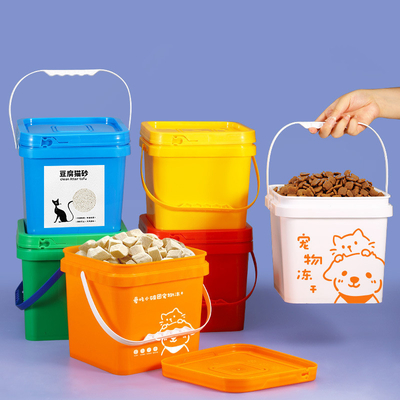 5L-25L capaciteit huisdierenvoeropslagcontainer voor vochtbestendige droge verse katten- en hondenvoer