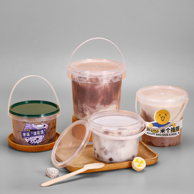 Geniet van heerlijk ijs met onze boterverspreidingsdoos van 350 ml tot 700 ml plastic emmer