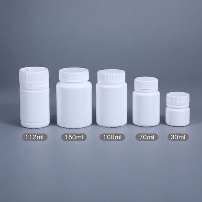 70 ml HDPE Plastic Apotheek lege pilflessen Bulk Rond