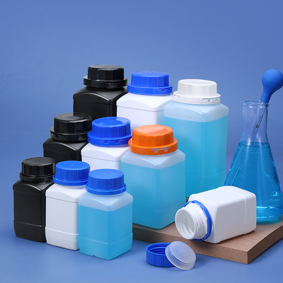 250 ml breedhals vierkant fles HDPE materiaal cilindrisch lichaam