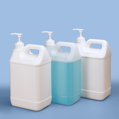 Vloeibare wasmiddelcontainer 1 liter 5L plastic Jerry-blik F-stijl potten met pomp dispenser voor handwas desinfectie