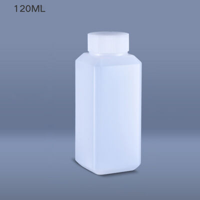 120 ml Plastic Chemical Flask Smalle hals Vierkante Plastic Flask Goed afdichtbaar Geen lekken