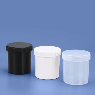250ml Food Grade Plastic Jars White Black Transparent Small Plastic Pails Canning