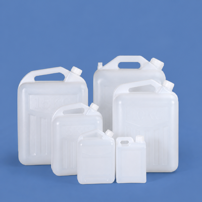 Voedingsmiddelen PE Jerry blik met schroefdeksel, 1L-25L halfdoorzichtig plastic vat voor wijnwater en vloeibare kruiden