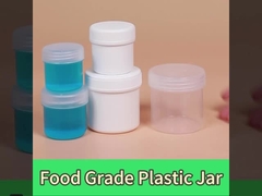Duidelijke witte boter opslag Kleine plastic potten voor voedselpoeder 30 ml-1000 ml