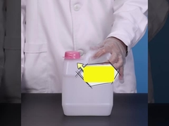 1L vierkante plastic Jerry blik met schroefdeksel Duurzaam en langdurig voor chemische