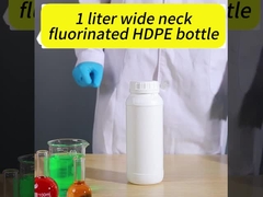 1000 ml gefloreerde plastic fles voor vloeibare chemische opslag