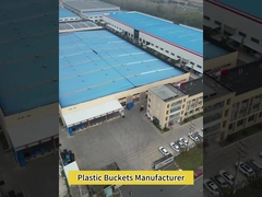 1L heldere plastic emmer met trekring deksel voor voedselverpakkingen